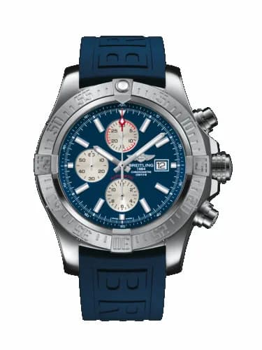 Breitling Super Avenger II Stainless Steel / Mariner Blue / Rubber / Folding A13371111C1S1 — фото часов Breitling Super Avenger II Stainless Steel / Mariner Blue / Rubber / Folding A13371111C1S1 — фото часов