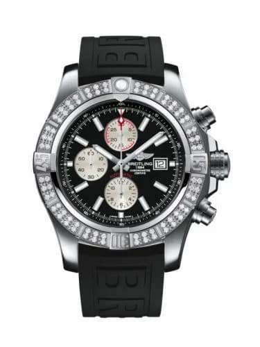 Breitling Super Avenger II Stainless Steel / Diamond / Volcano Black / Rubber / Folding A1337153/BC29/154S — фото часов Breitling Super Avenger II Stainless Steel / Diamond / Volcano Black / Rubber / Folding A1337153/BC29/154S — фото часов
