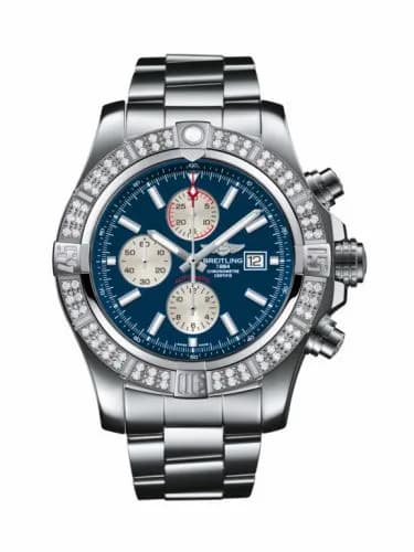 Breitling Super Avenger II Stainless Steel / Diamond / Mariner Blue / Bracelet A1337153/C871/168A — фото часов Breitling Super Avenger II Stainless Steel / Diamond / Mariner Blue / Bracelet A1337153/C871/168A — фото часов