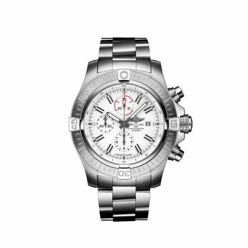 Breitling Avenger Chronograph 48 Stainless Steel / White / Bracelet A133751A1A1A1 — фото часов Breitling Avenger Chronograph 48 Stainless Steel / White / Bracelet A133751A1A1A1 — фото часов