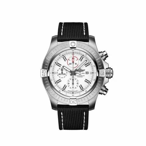 Breitling Avenger Chronograph 48 Stainless Steel / White / Calf / Folding A133751A1A1X2 — фото часов Breitling Avenger Chronograph 48 Stainless Steel / White / Calf / Folding A133751A1A1X2 — фото часов