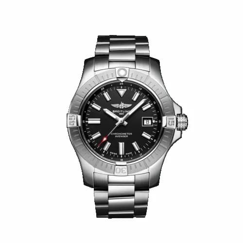 Breitling Avenger Automatic 43 Stainless Steel / Black / Bracelet A17318101B1A1 — фото часов Breitling Avenger Automatic 43 Stainless Steel / Black / Bracelet A17318101B1A1 — фото часов