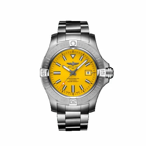 Breitling Avenger Automatic 45 Seawolf Stainless Steel / Yellow / Bracelet A17319101I1A1