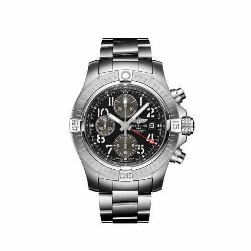 Breitling Avenger Chronograph GMT 45 Stainless Steel / Black / Bracelet A24315101B1A1 — фото часов Breitling Avenger Chronograph GMT 45 Stainless Steel / Black / Bracelet A24315101B1A1 — фото часов