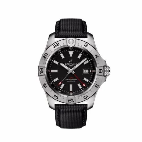 Breitling Avenger Automatic GMT 44 Stainless Steel / Black / Strap A32320101B1X1 — фото часов Breitling Avenger Automatic GMT 44 Stainless Steel / Black / Strap A32320101B1X1 — фото часов