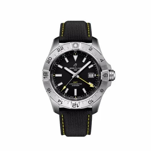 Breitling Avenger Automatic GMT 44 Stainless Steel / Black / Strap / Ecomm A323201A1B1X1 — фото часов Breitling Avenger Automatic GMT 44 Stainless Steel / Black / Strap / Ecomm A323201A1B1X1 — фото часов