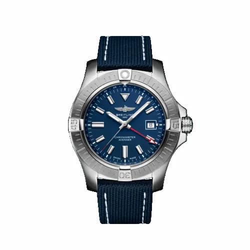 Breitling Avenger Automatic GMT 45 Stainless Steel / Blue / Military / Pin A32395101C1X1 — фото часов Breitling Avenger Automatic GMT 45 Stainless Steel / Blue / Military / Pin A32395101C1X1 — фото часов
