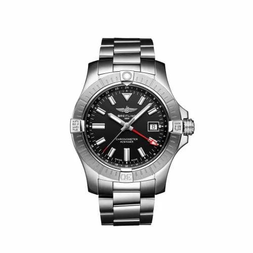 Breitling Avenger Automatic GMT 43 Stainless Steel / Black / Bracelet A32397101B1A1 — фото часов Breitling Avenger Automatic GMT 43 Stainless Steel / Black / Bracelet A32397101B1A1 — фото часов