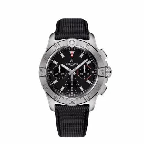 Breitling Avenger B01 Chronograph 42 Stainless Steel / Black / Strap AB0146101B1X1 — фото часов Breitling Avenger B01 Chronograph 42 Stainless Steel / Black / Strap AB0146101B1X1 — фото часов