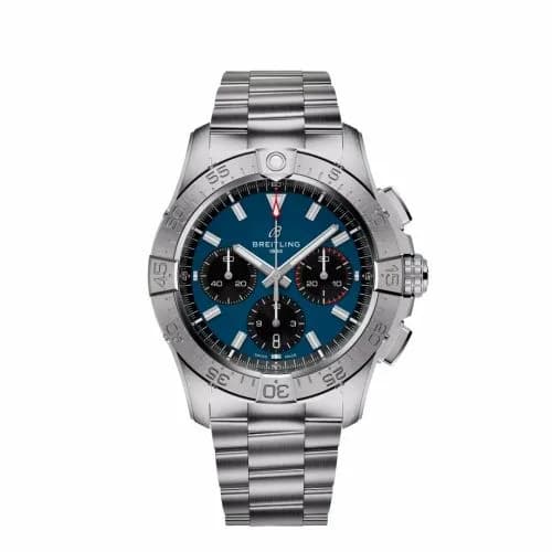 Breitling Avenger B01 Chronograph 42 Stainless Steel / Blue / Bracelet AB0146101C1A1 — фото часов Breitling Avenger B01 Chronograph 42 Stainless Steel / Blue / Bracelet AB0146101C1A1 — фото часов