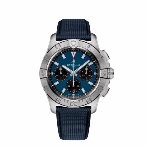 Breitling Avenger B01 Chronograph 42 Stainless Steel / Blue / Strap AB0146101C1X1 — фото часов Breitling Avenger B01 Chronograph 42 Stainless Steel / Blue / Strap AB0146101C1X1 — фото часов