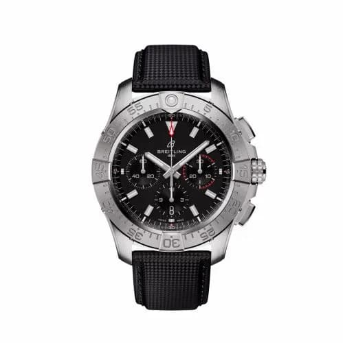 Breitling Avenger B01 Chronograph 44 Stainless Steel / Black / Strap AB0147101B1X1 — фото часов Breitling Avenger B01 Chronograph 44 Stainless Steel / Black / Strap AB0147101B1X1 — фото часов