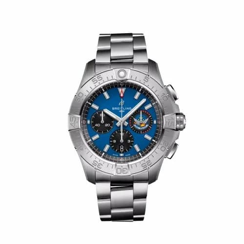 Breitling Avenger B01 Chronograph 44 Stainless Steel / Blue Impulse AB01471A1C1A1 — фото часов Breitling Avenger B01 Chronograph 44 Stainless Steel / Blue Impulse AB01471A1C1A1 — фото часов