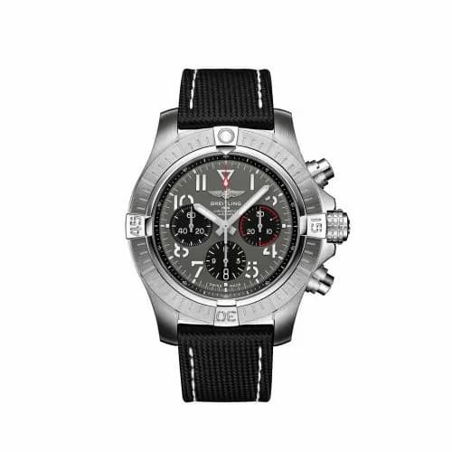 Breitling Avenger B01 Chronograph 45 Stainless Steel / Anthracite / Strap - Pin AB01821A1B1X1 — фото часов Breitling Avenger B01 Chronograph 45 Stainless Steel / Anthracite / Strap - Pin AB01821A1B1X1 — фото часов