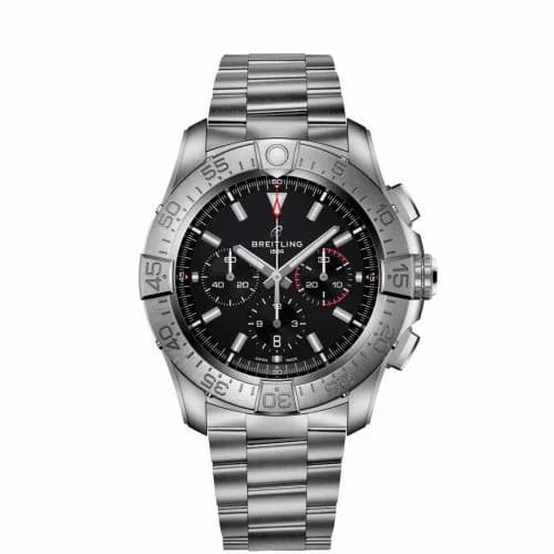 Breitling Super Avenger B01 Chronograph 46 Titanium / Black / Bracelet EB0148101B1E1 — фото часов Breitling Super Avenger B01 Chronograph 46 Titanium / Black / Bracelet EB0148101B1E1 — фото часов