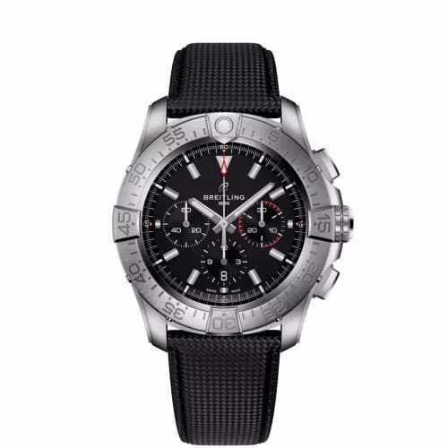 Breitling Super Avenger B01 Chronograph 46 Titanium / Black / Strap EB0148101B1X1 — фото часов Breitling Super Avenger B01 Chronograph 46 Titanium / Black / Strap EB0148101B1X1 — фото часов