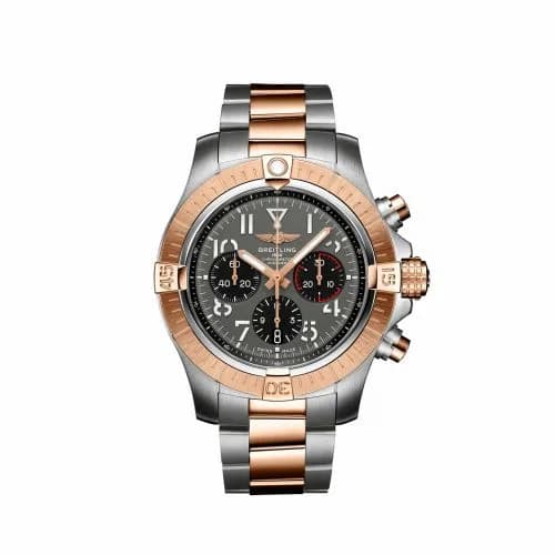 Breitling Avenger B01 Chronograph 45 Stainless Steel / Red Gold / Anthracite / Bracelet UB01821A1B1U1 — фото часов Breitling Avenger B01 Chronograph 45 Stainless Steel / Red Gold / Anthracite / Bracelet UB01821A1B1U1 — фото часов