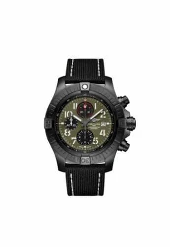 Breitling Avenger Chronograph 48 Night Mission / Green / Military / Pin V133751A1L1X1 — фото часов Breitling Avenger Chronograph 48 Night Mission / Green / Military / Pin V133751A1L1X1 — фото часов