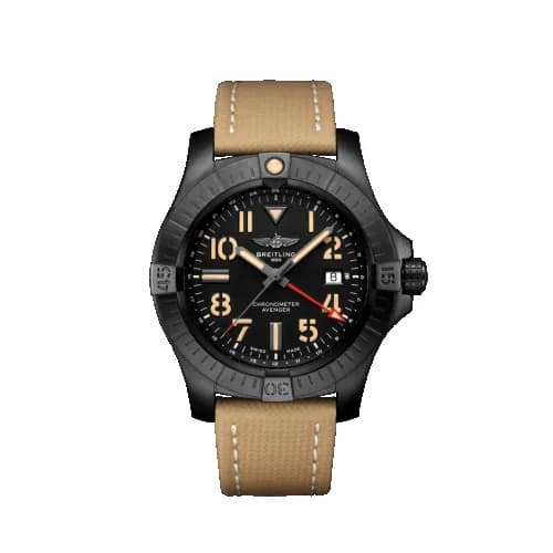 Breitling Avenger Automatic GMT 45 Night Mission / Black / Military / Pin V32395101B1X1 — фото часов Breitling Avenger Automatic GMT 45 Night Mission / Black / Military / Pin V32395101B1X1 — фото часов