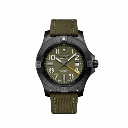 Breitling Avenger Automatic GMT 45 Night Mission / Green / Military / Folding V323952A1L1X2 — фото часов Breitling Avenger Automatic GMT 45 Night Mission / Green / Military / Folding V323952A1L1X2 — фото часов