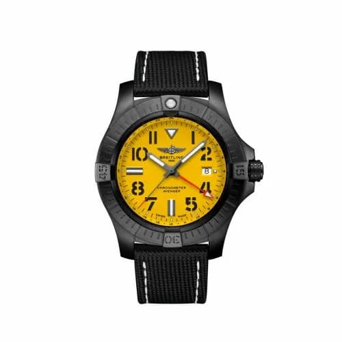 Breitling Avenger Automatic GMT 45 Night Mission / Yellow / T-Mall V323956A1I1X1 — фото часов Breitling Avenger Automatic GMT 45 Night Mission / Yellow / T-Mall V323956A1I1X1 — фото часов