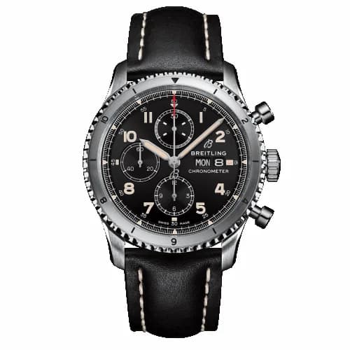 Breitling Aviator 8 Chronograph 43 Stainless Steel / Black / Calf / Pin A13316101B1X1 — фото часов Breitling Aviator 8 Chronograph 43 Stainless Steel / Black / Calf / Pin A13316101B1X1 — фото часов