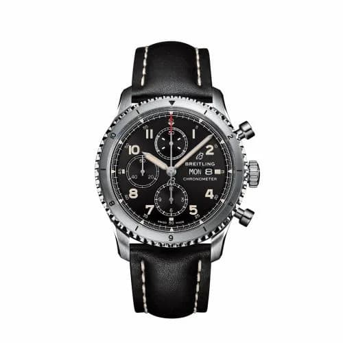 Breitling Aviator 8 Chronograph 43 Stainless Steel / Black / Calf / Folding A13316101B1X2 — фото часов Breitling Aviator 8 Chronograph 43 Stainless Steel / Black / Calf / Folding A13316101B1X2 — фото часов