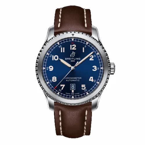 Breitling Aviator 8 Automatic 41 Stainless Steel / Blue / Calf / Pin A17315101C1X1