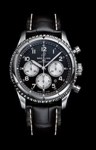 Breitling Navitimer 8 B01 Chronograph 43 Stainless Steel Swiss Air AB01191A1B1P1 — фото часов Breitling Navitimer 8 B01 Chronograph 43 Stainless Steel Swiss Air AB01191A1B1P1 — фото часов