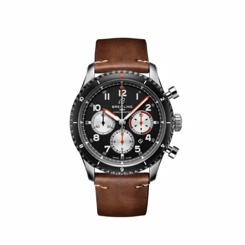 Breitling Aviator 8 B01 Chronograph 43 Stainless Steel / Mosquito / Calf / Pin AB01194A1B1X1 — фото часов Breitling Aviator 8 B01 Chronograph 43 Stainless Steel / Mosquito / Calf / Pin AB01194A1B1X1 — фото часов