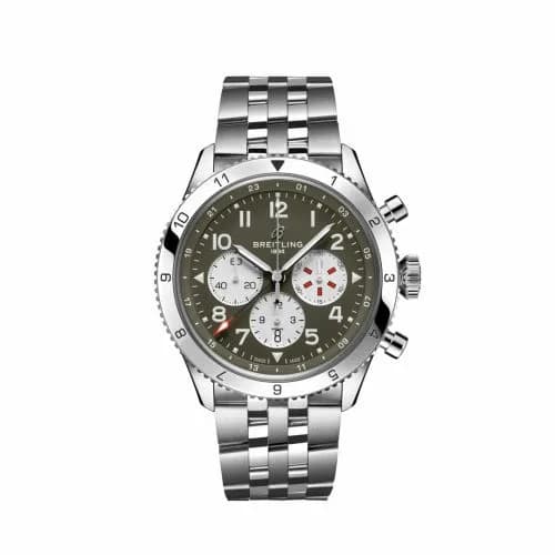 Breitling Super AVI B04 Chronograph GMT 46 Curtiss Warhawk / Bracelet AB04452A1L1A1
