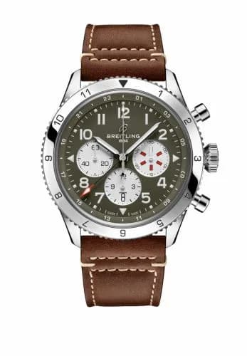 Breitling Super AVI B04 Chronograph GMT 46 Curtiss Warhawk AB04452A1L1X1 — фото часов Breitling Super AVI B04 Chronograph GMT 46 Curtiss Warhawk AB04452A1L1X1 — фото часов