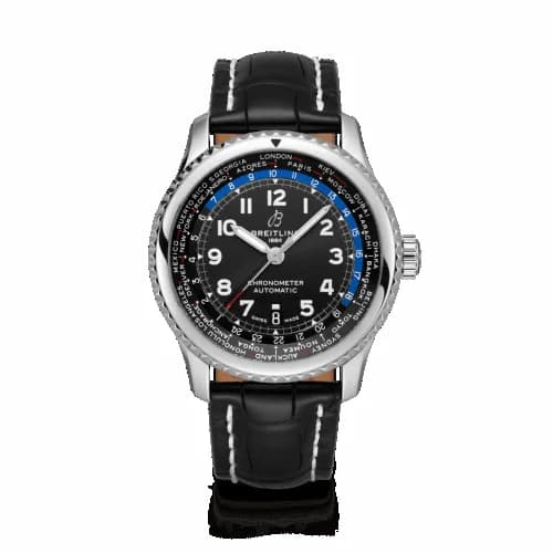 Breitling Navitimer 8 B35 Automatic экземплярime 43 Stainless Steel / Black / Black Croco / Folding AB3521U41B1P2