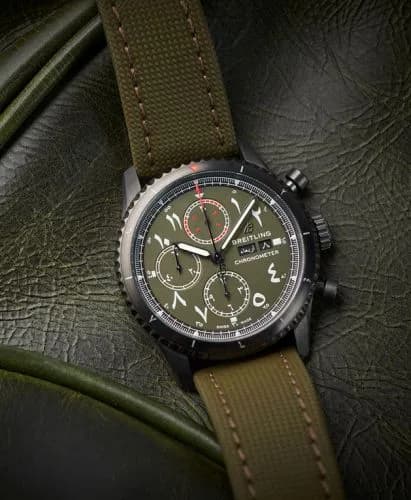 Breitling Aviator 8 Chronograph 43 Blacksteel / Middle East Limited Edition M133161A1L1X1 — фото часов Breitling Aviator 8 Chronograph 43 Blacksteel / Middle East Limited Edition M133161A1L1X1 — фото часов