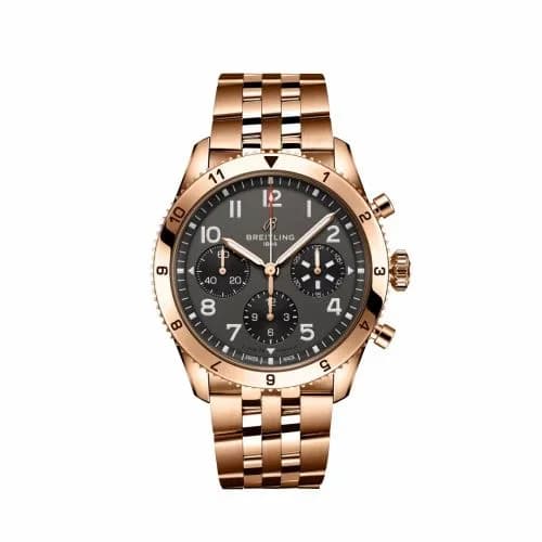 Breitling Classic AVI Chronograph P-51 Mustang Red Gold / Bracelet R233801A1B1R1