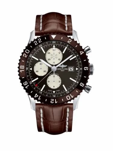 Breitling Chronoliner Stainless Steel / Bronze / Croco Y2431033.Q621.756P