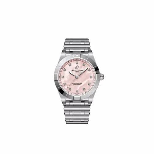 Breitling Chronomat 28 Stainless Steel / Pink MOP A72310101K1A1