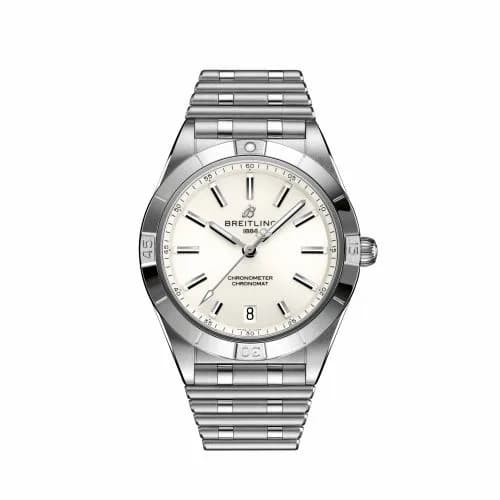 Breitling Chronomat Automatic 36 Stainless Steel / White / Rouleaux A10380101A3A1 — фото часов Breitling Chronomat Automatic 36 Stainless Steel / White / Rouleaux A10380101A3A1 — фото часов