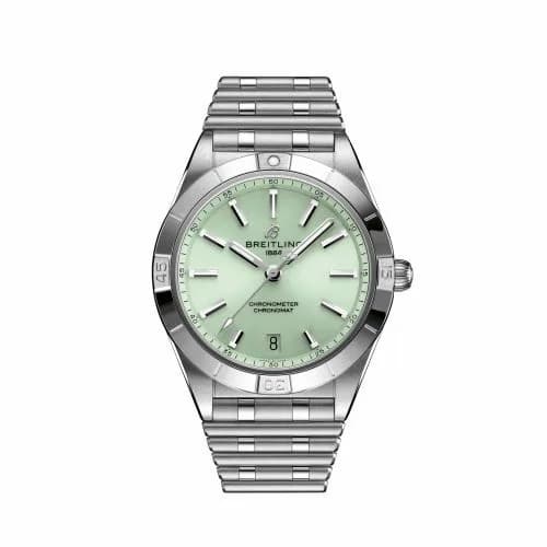 Breitling Chronomat Automatic 36 Stainless Steel / Green / Rouleaux A10380101L1A1 — фото часов Breitling Chronomat Automatic 36 Stainless Steel / Green / Rouleaux A10380101L1A1 — фото часов