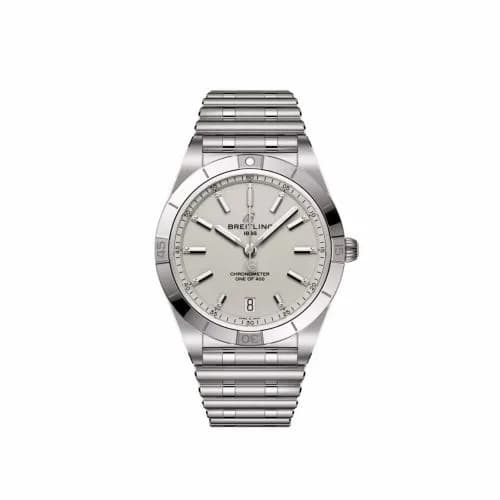 Breitling Chronomat Automatic 36 Victoria Beckham Stainless Steel / Dove Grey A103801A1G1A1 — фото часов Breitling Chronomat Automatic 36 Victoria Beckham Stainless Steel / Dove Grey A103801A1G1A1 — фото часов