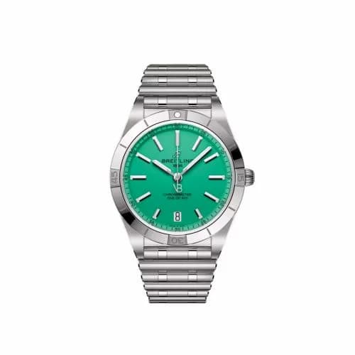 Breitling Chronomat Automatic 36 Victoria Beckham Stainless Steel / Peppermint A103801A1L1A1 — фото часов Breitling Chronomat Automatic 36 Victoria Beckham Stainless Steel / Peppermint A103801A1L1A1 — фото часов