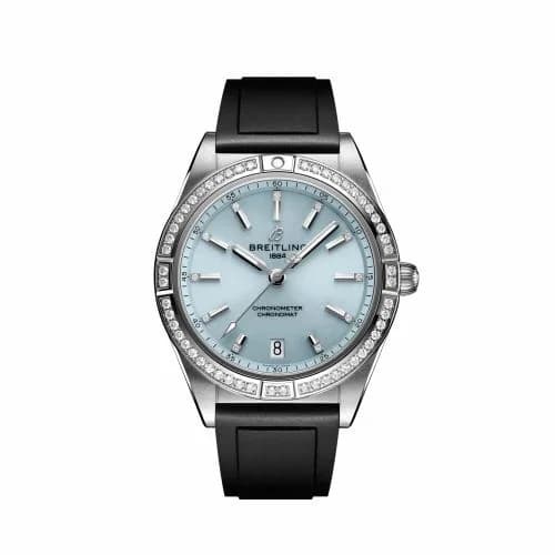 Breitling Chronomat Automatic 36 South Sea Stainless Steel / White Gold / Diamond / Ice Blue G10380591C1S1 — фото часов Breitling Chronomat Automatic 36 South Sea Stainless Steel / White Gold / Diamond / Ice Blue G10380591C1S1 — фото часов