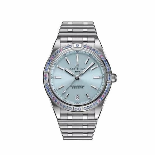 Breitling Chronomat Automatic 36 Stainless Steel - White Gold / Ice Blue / South Sea / Bracelet G10380611C1G1 — фото часов Breitling Chronomat Automatic 36 Stainless Steel - White Gold / Ice Blue / South Sea / Bracelet G10380611C1G1 — фото часов