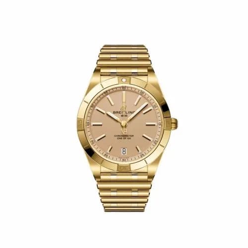 Breitling Chronomat Automatic 36 Victoria Beckham Yellow Gold / Sand K103801A1A1K1 — фото часов Breitling Chronomat Automatic 36 Victoria Beckham Yellow Gold / Sand K103801A1A1K1 — фото часов