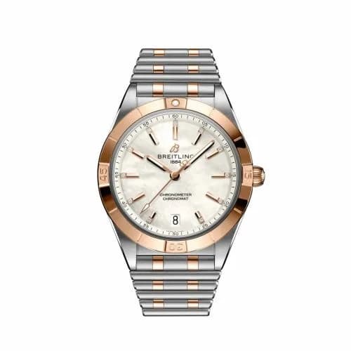 Breitling Chronomat Automatic 36 Stainless Steel / Red Gold / MOP / Rouleaux U10380101A2U1 — фото часов Breitling Chronomat Automatic 36 Stainless Steel / Red Gold / MOP / Rouleaux U10380101A2U1 — фото часов