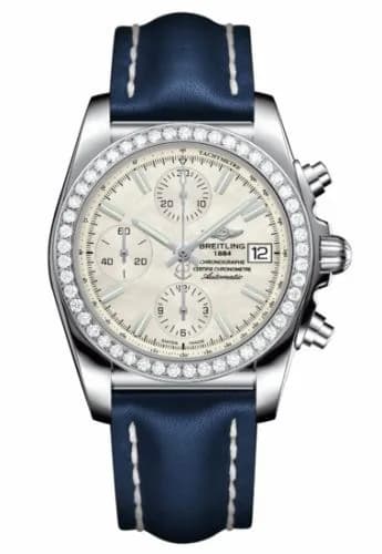 Breitling Chronomat 38 SleekT Stainless Steel / Diamond / MOP / Calf A1331053A774115X
