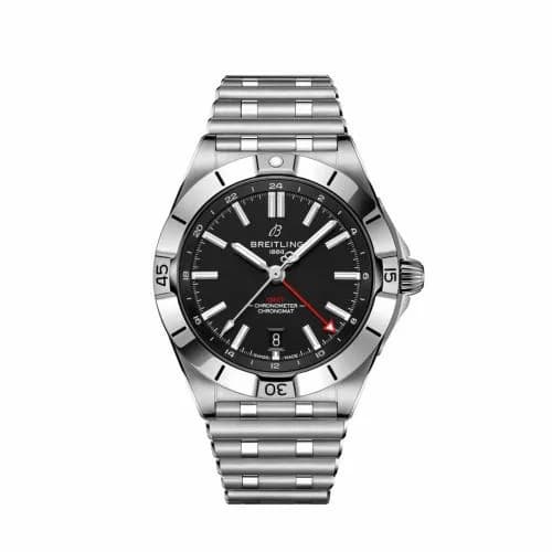 Breitling Chronomat 40 GMT Stainless Steel / Black / Rouleaux A32398101B1A1