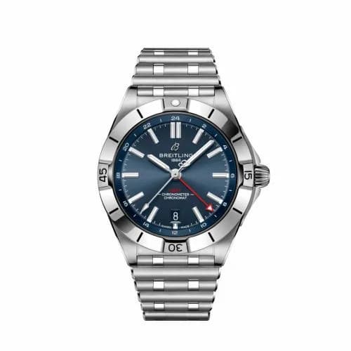 Breitling Chronomat 40 GMT Stainless Steel / Blue / Rouleaux A32398101C1A1