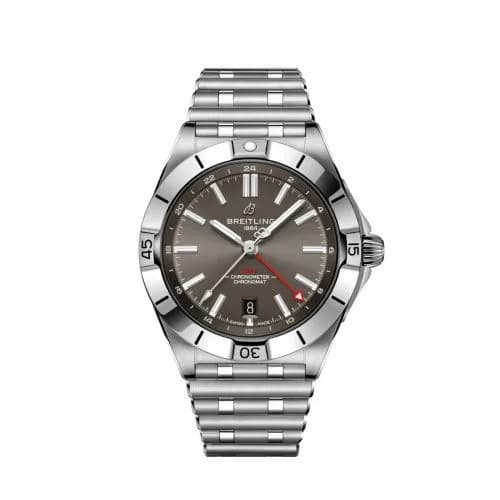 Breitling Chronomat 40 GMT Stainless Steel / Grey / Rouleaux A32398101M1A1