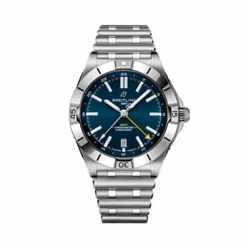 Breitling Chronomat 40 GMT Stainless Steel / Blue / Sporthilfe A323982C1L1A1 — фото часов Breitling Chronomat 40 GMT Stainless Steel / Blue / Sporthilfe A323982C1L1A1 — фото часов